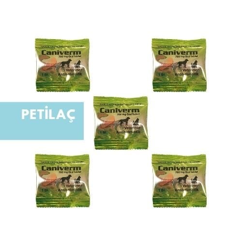 Caniverm 700 Mg İç Parazit Tableti 5 Adet (SKT:03.2026)
