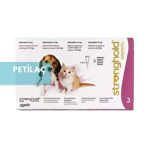 Stronghold Yavru Kedi/Köpek <2.5 Kg .15 mg 3 Pipet  SKT:02.2026