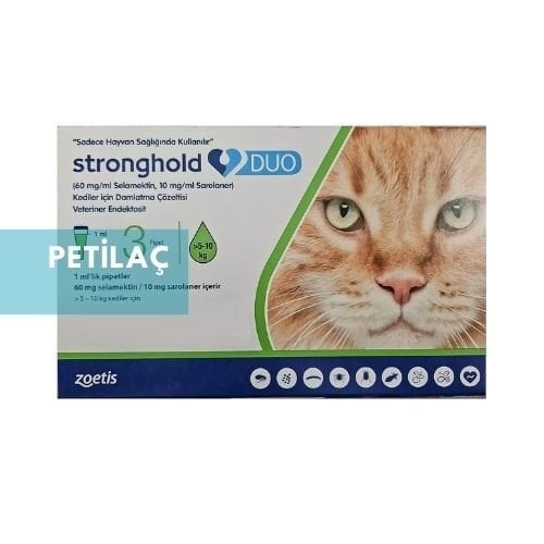 Stronghold Duo 5-10 kg Kediler İçin 3 Pipet SKT:02.2027