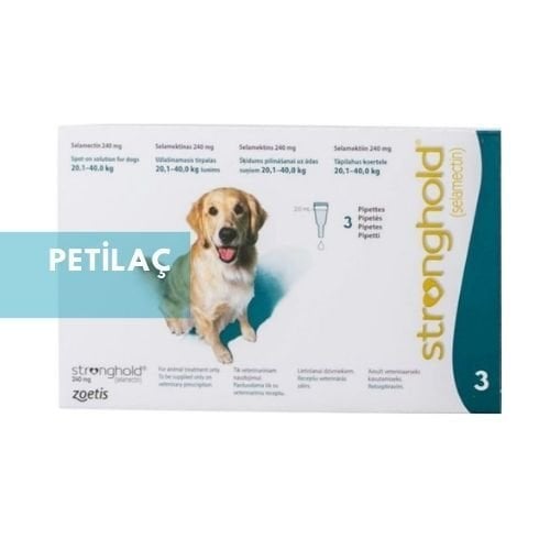 Stronghold Köpek 20-40 Kg için Damla 3 Pipet  SKT : 11.26