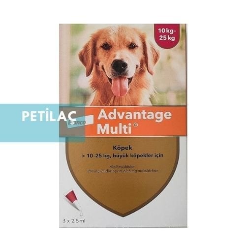 3 KUTU Advantage Multi Köpek 10-25 Kg İçin 9 pipet  ( SKT: 30. 04.2026 )