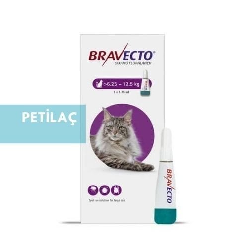 Bravecto Spot-On Kedi (6.25kg-12.5 Kg) 1 Pipet  SKT 2027
