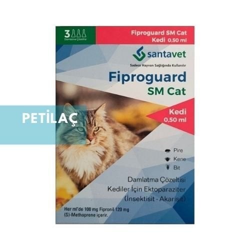 Fiproguard SM Cat Kediler İçin Damla 0.50ml (3 Pipet)