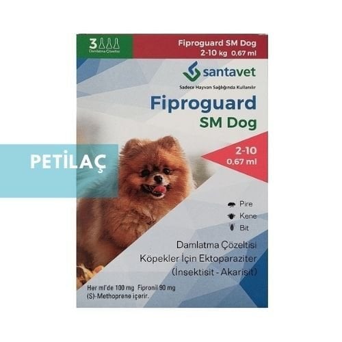Fiproguard Köpek. 2-10 kg İçin Damla (3 Pipet) SKT :01.2027