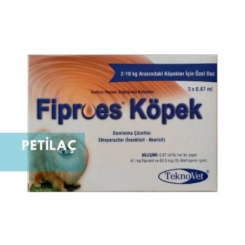 Fiproes Köpek 2-10 Kg 0.67 ml (3 Pipet) SKT:12.2027
