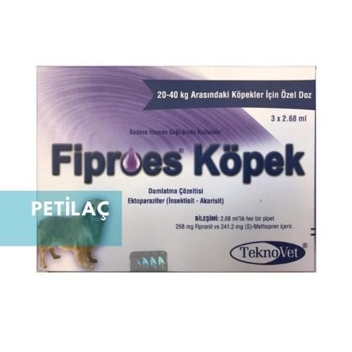 Fiproes Köpek 20-40 Kg 2.68 ml (3 Pipet) SKT:12.2027