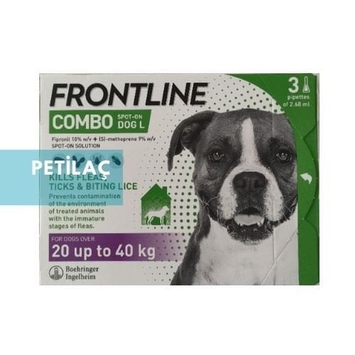 Frontline Combo Köpek 20-40 Kg (3 Pipet) SKT :07.2026