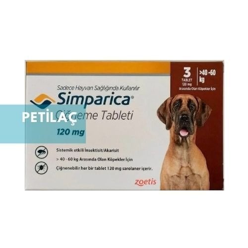 Zoetis Simparica Köpek 40-60 Kg İçin  3 Tablet  ( skt:* 11.26 )