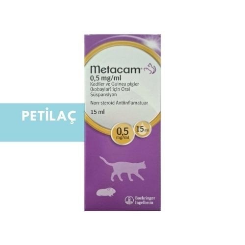 Metacam 0.5 Mg Kediler için Oral Süspansiyon 15 ml skt 01.26