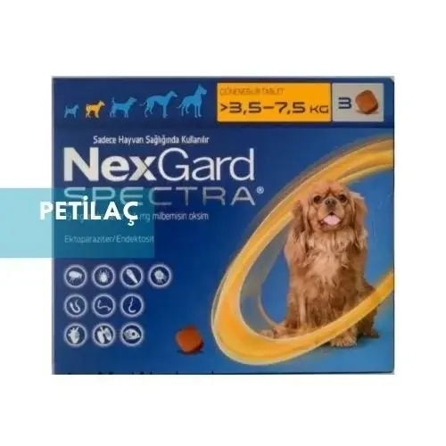NexgardSpectra 3.5-7.5 kg Köpekler İçin ( SKT : 08.26 )