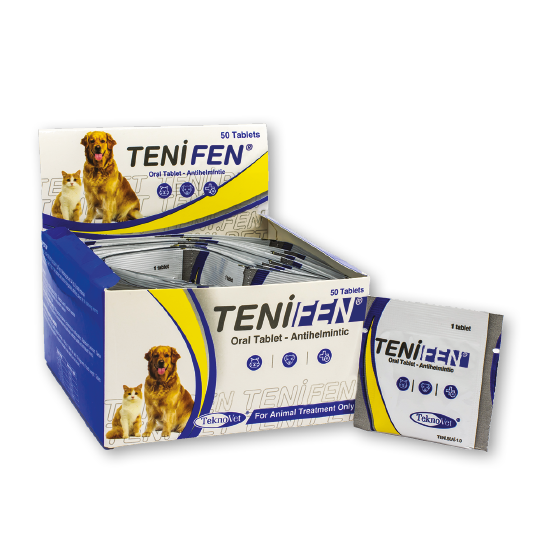 Tenifen Kedi Köpekler için 50 adet SKT:10.2027