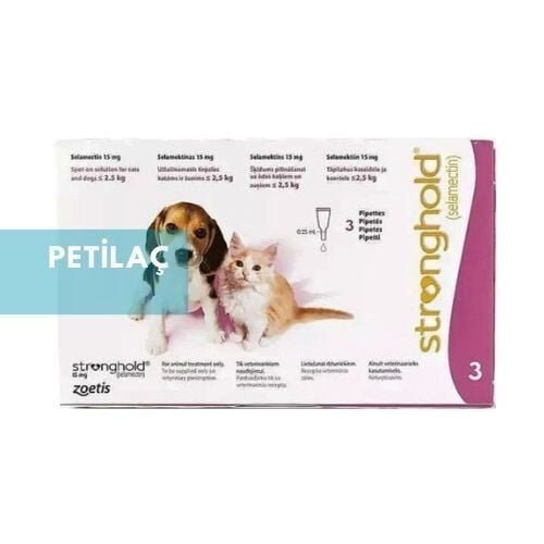 Stronghold Yavru Kedi/Köpek <2.5 Kg .15 mg 3 Pipet  SKT:11.2026