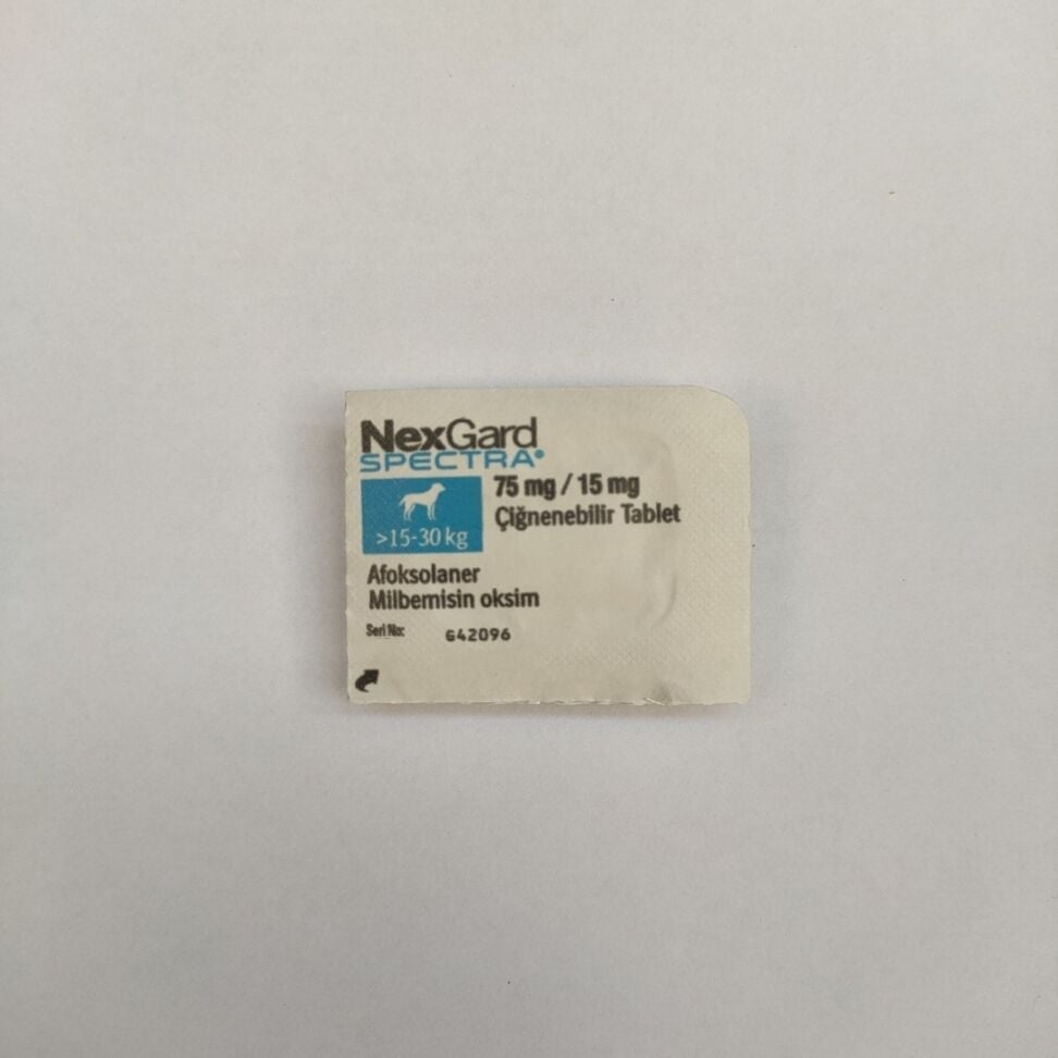 Nexgard Spectra L 15 - 30 Kg ( BİR TABLET  )SKT:08.2026