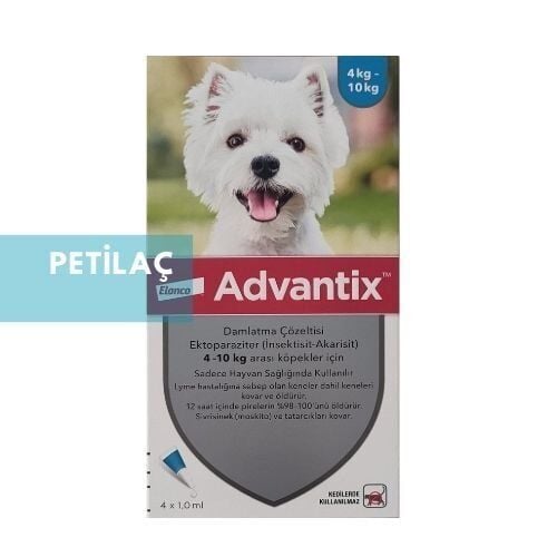 Elanco Advantix Köpek 4-10 Kg İçin Damla  (4 Pipet) SKT:31.03.2026