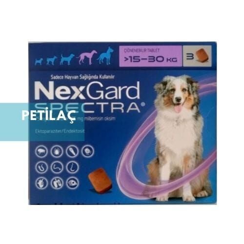 Nexgard Spectra 15 - 30 Kg  3 Tablet   SKT: 31.10.2026
