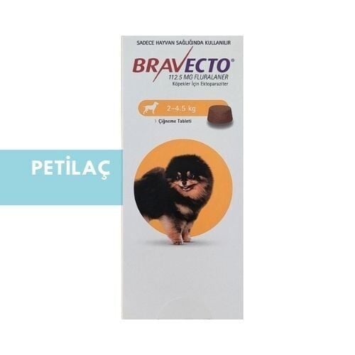 Bravecto Köpek  2-4.5 kg için Dış Parazit Tableti SKT 11.2026