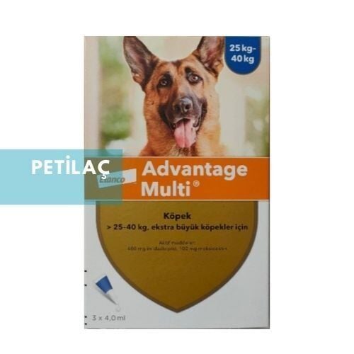 Advantage Multi Köpek. 25-40 Kg İçin 3 pipet SKT:12.2026
