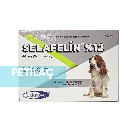 Selafelin 60 Mg Damlatma Çözeltisi 5.1-10 Kg Köpekler için (3 Pipet İçerir) SKT 2027