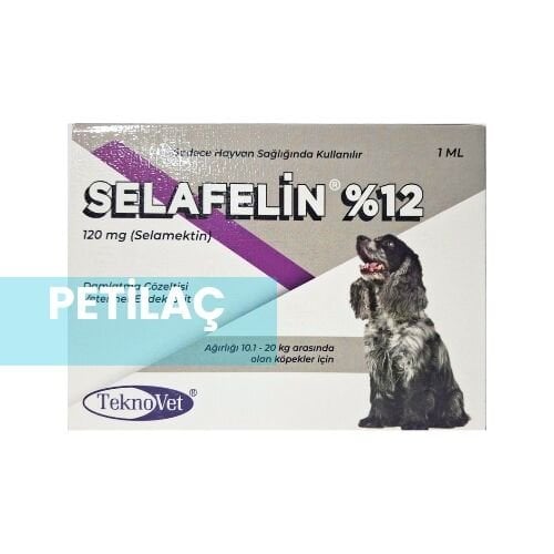 Selafelin 120 Mg Damlatma Çözeltisi 10.1-20 Kg Köpekler için ( 3pipet içerir ) SKT:2027