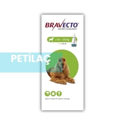 Bravecto Spot On Köpek 10 -20 Kg DAMLA 1 Pipet ( SKT :2027 )