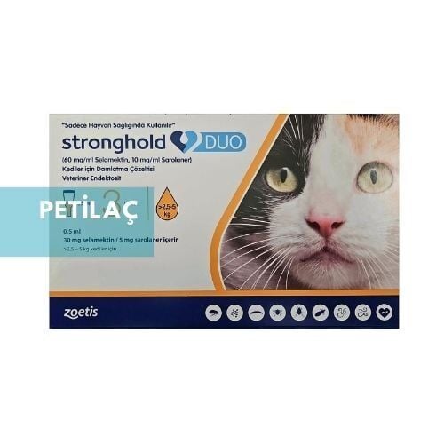Stronghold Duo 2,5-5 kg Kediler İçin 3 Pipet  SKT: 06.2027
